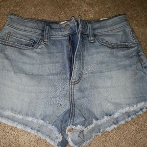 Pink high waisted shorts